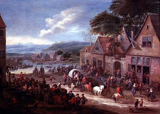A Village Fair from Mathys Schoevaerdts