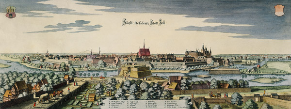 Celle, um 1650 from Matthäus Merian