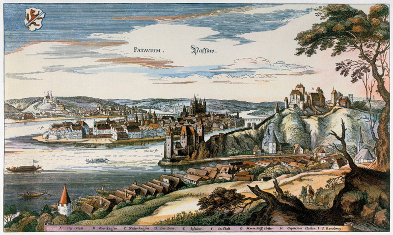 Passau from Matthäus Merian
