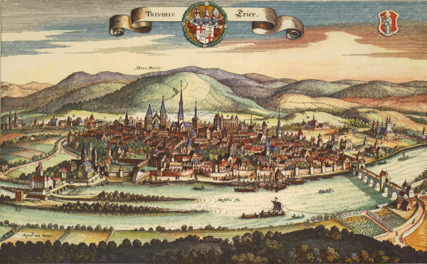 Gesamtansicht der Stadt Trier from Matthäus Merian