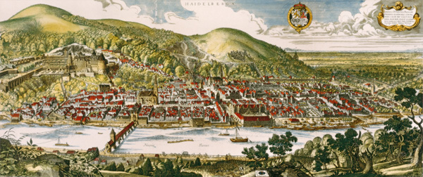 Heidelberg from Matthäus Merian