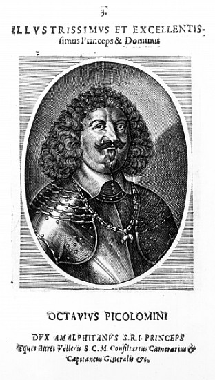 Prince Octavio Piccolomini, Duke of Amalfi, after a portrait of 1649 from Matthäus Merian d.J.