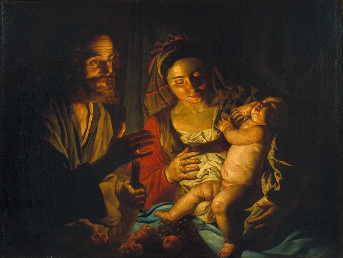 The Holy Family from Matthias Stomer
