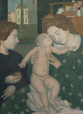 Mother and Child with Apple.