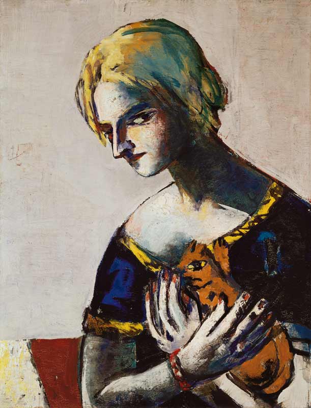 Mädchen mit gelber Katze. 1937. from Max Beckmann