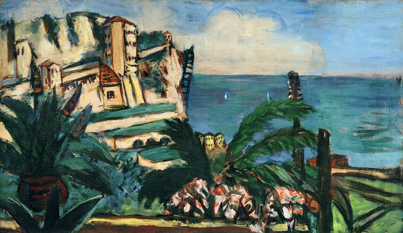 Riviera-Landschaft mit Felsen from Max Beckmann