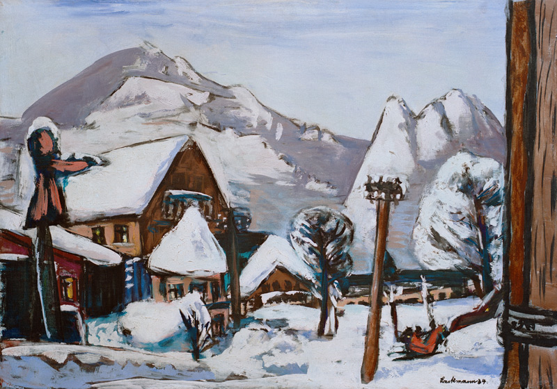Schneelandschaft, Garmisch-Partenkirchen 1934. from Max Beckmann