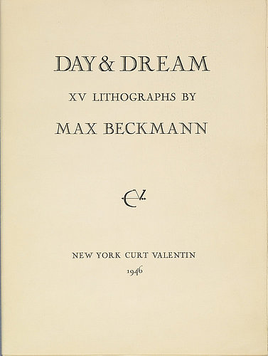 Day and Dream, Titelseite (Mappe zu den Inv. Nr. SG 3160-SG 3174). from Max Beckmann