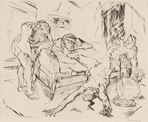 Die Nacht. 1914 (H. 77 III/IV) from Max Beckmann