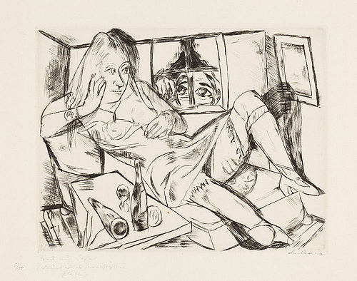 Frau in der Nacht. 1920 (H. 175 B a) from Max Beckmann