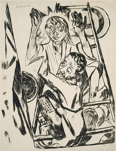 Jakob ringt mit dem Engel. 1920 from Max Beckmann