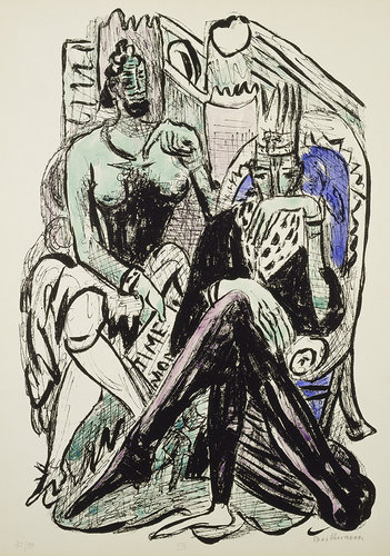 King an Demagoge from Day and Dream. 1946 from Max Beckmann