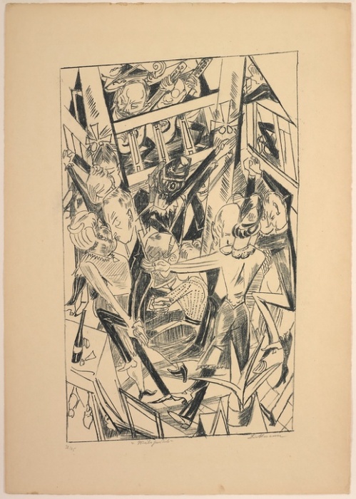 Malepartus, plate eight from Die Hölle from Max Beckmann