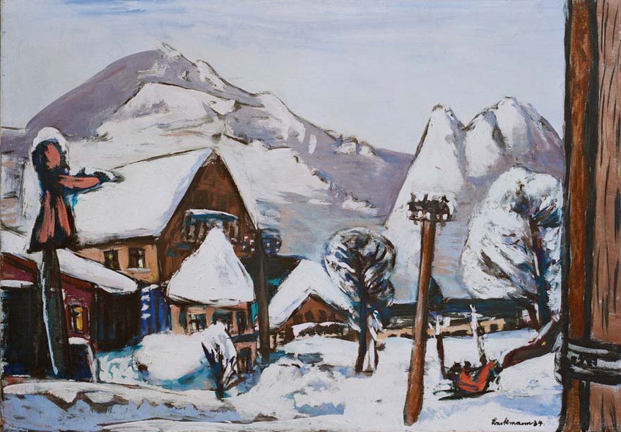 Schneelandschaft Garmisch from Max Beckmann