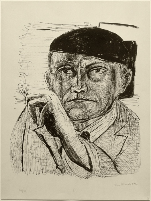 Self Portrait (Selbstbildnis) from Max Beckmann
