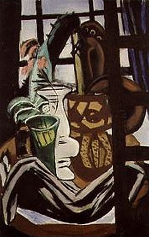 Stilleben mit Atelierfenster. 1931. from Max Beckmann