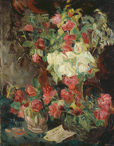Stilleben mit roten Rosen. 1914. from Max Beckmann