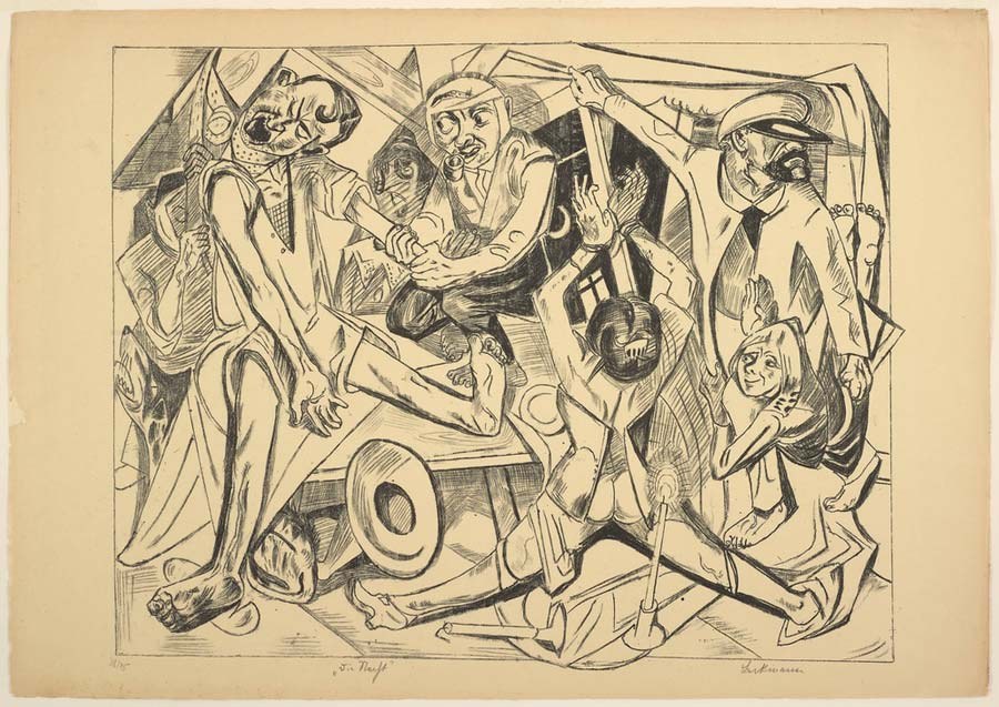 The Night, plate seven from Die Hölle from Max Beckmann