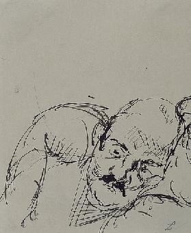 Ugi Battenberg, auf einem Kissen ruhend. 1917