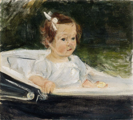 Die Enkelin im Kinderwagen nach rechts from Max Liebermann