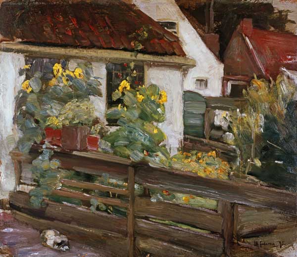 Garten mit Sonnenblumen from Max Liebermann