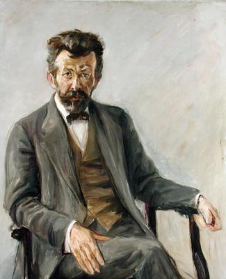 The Poet Richard Dehmel (1863-1920), 1909 (oil on canvas) from Max Liebermann
