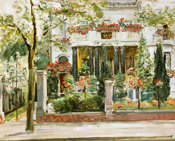 Vorgarten der Steinbart'schen Villa in Berlin from Max Slevogt
