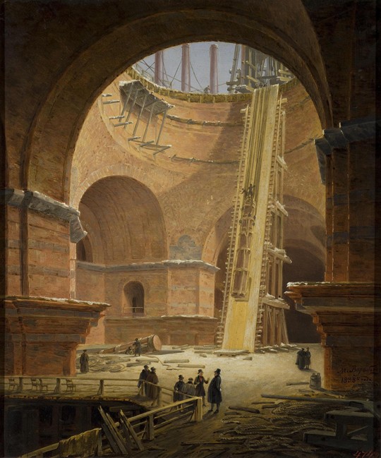 Raising of Columns in the St Isaac's Cathedral from Maxim Nikiforowitsch Worobjew