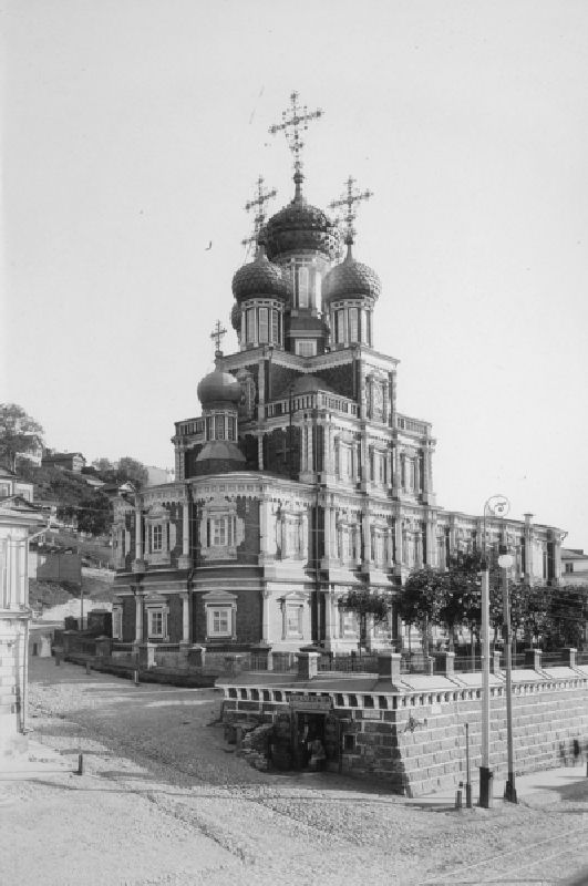 The Virgins Nativity Church in Nizhny Novogorod (b/w photo) from Maxim Petrovich Dmitriev