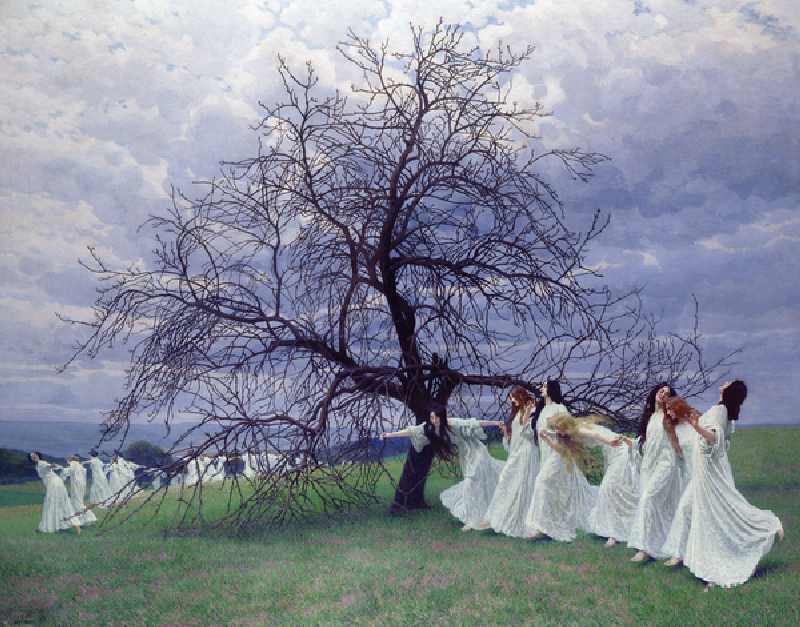 Fruhlingsreigen (Song of Spring), 1913 (oil on canvas) from Maximilian Lenz