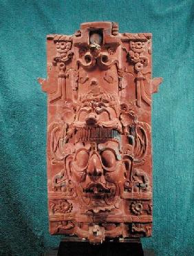 Toniatuh, the Sun God, from the Temple of the Cross, Palenque, Maya Classic Period
