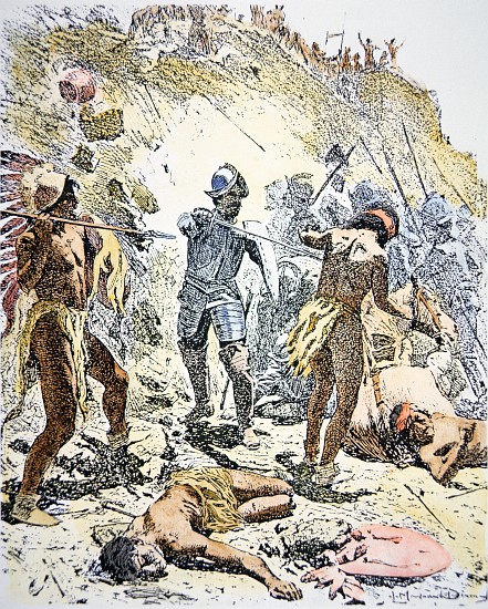 The Pueblo Indian Revolt of 1680 from Maynard Dixon