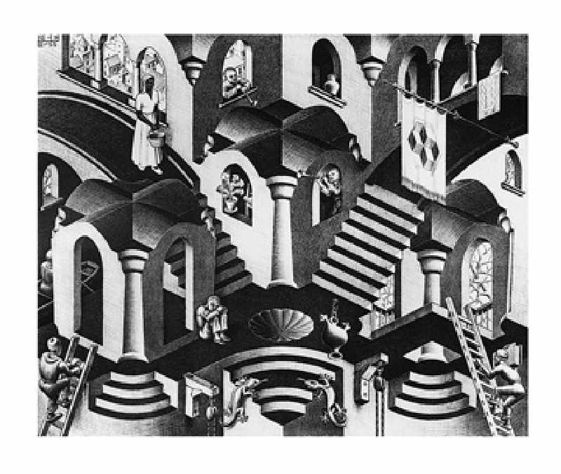 Konkav und Konvexe - (ESE-09) from M.c. Escher