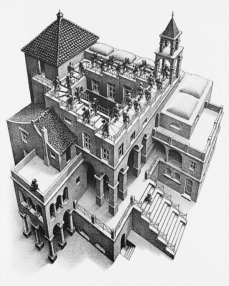 Treppauf und Treppab - (ESE-23) from M.c. Escher