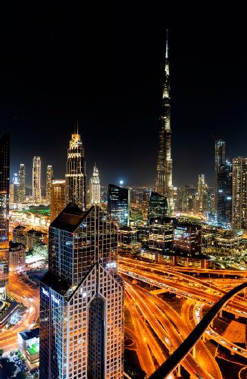 Das Nachtleben von Dubai.