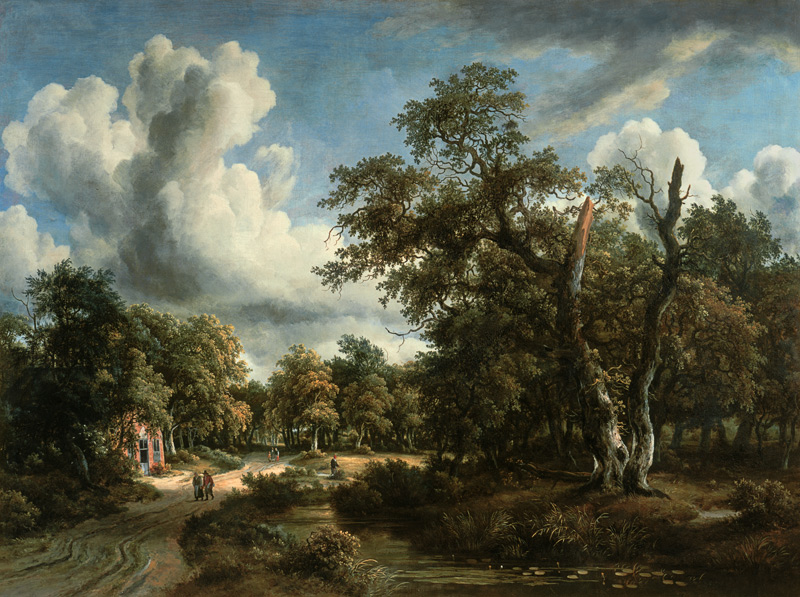 M.Hobbema, Landschaft im Wald v.Haarlem from Meindert Hobbema