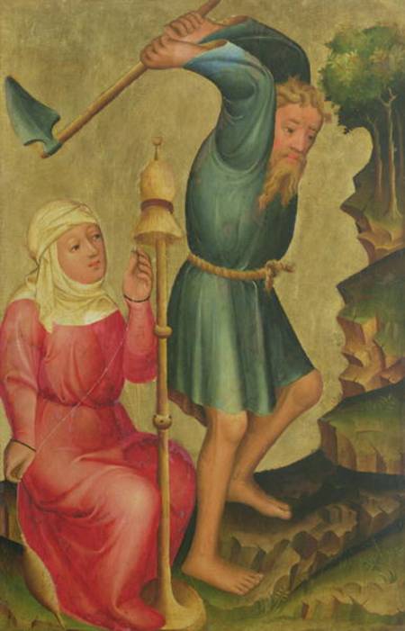 Adam and Eve at Work, detail from the Grabow Altarpiece from Meister Bertram