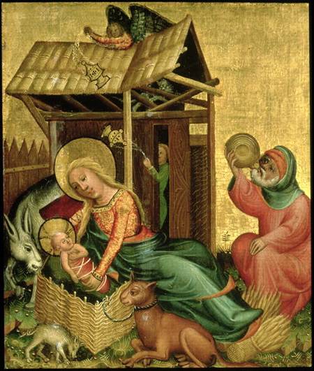 The Nativity, from the Buxtehude Altar from Meister Bertram