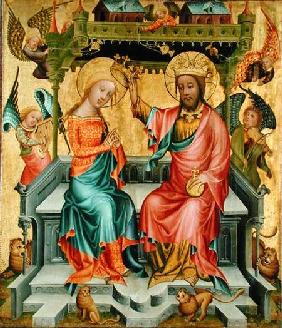 The Crowning of the Virgin, from the right wing of the Buxtehude Altar