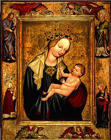 Muttergottes mit Kind Votivbild aus dem Dom zu Breslau from Meister der Madonna von Wyszobród