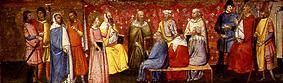 Die hl. Katharina von Alexandra bei der Diskussion mit den Philosophen vor Kaiser Maxentius from Meister der Misericordia