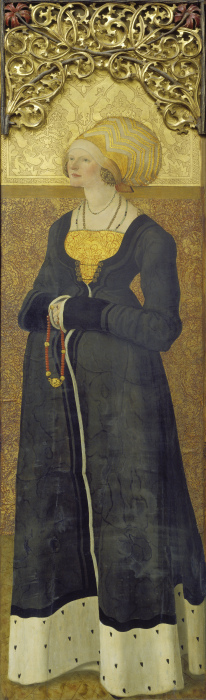 Bildnis der Margarete Stalburg, geb. vom Rhein (1484–1550) from Meister der Stalburg-Bildnisse