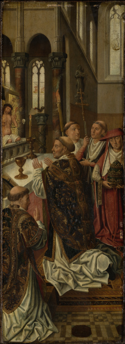 Gregorsmesse from Meister des Morrison-Triptychons