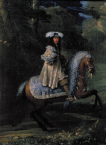 Bildnis eines Reiters in vornehmem Kleid from Meister (Französischer)