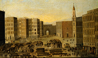 Ansicht der Piazza del Carmine in Neapel from Meister (Italienischer)
