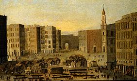Ansicht der Piazza del Carmine in Neapel