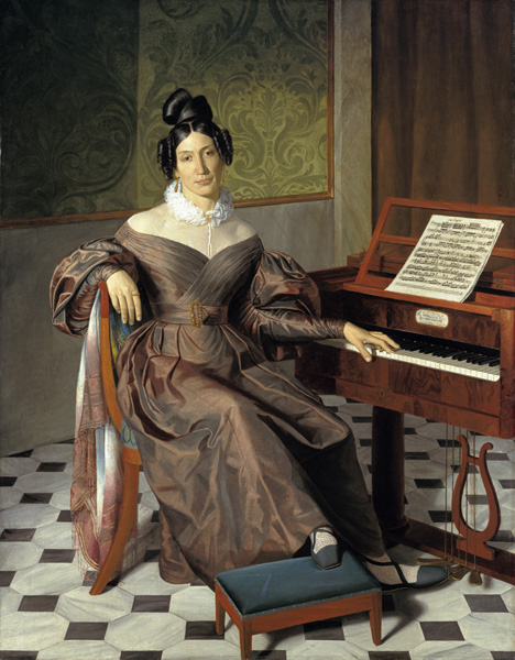 Isabella Colbran (Sängerin, erste Frau Rossinis) from Meister (Unbekannter  ehem.Waldmüller)