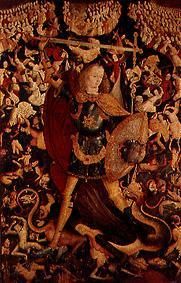 Der hl. Michael von Zafra tötet den Drachen from Meister (Unbekannter spanischer)