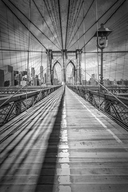 NEW YORK CITY Brooklyn Bridge | Monochrom from Melanie Viola