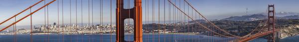 SAN FRANCISCO Golden Gate Bridge – Extremes Panorama from Melanie Viola